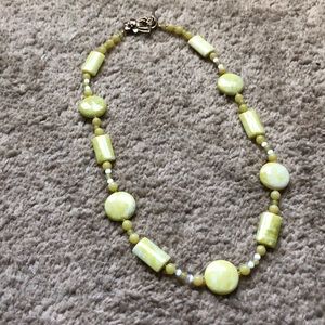 Yellow beaded necklace!